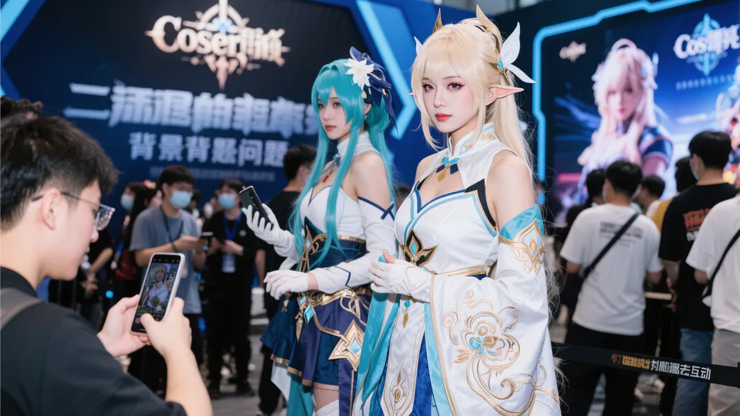 全球瞩目！《明末：渊虚之羽》线下试玩火爆，Coser无人理会，玩家沉迷游戏